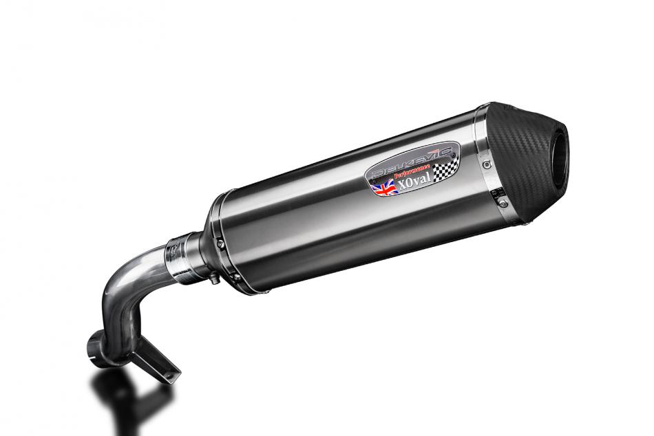 BMW R1200GS 2004-2007 343mm X-Oval Stainless Exhaust Silencer Can Kit