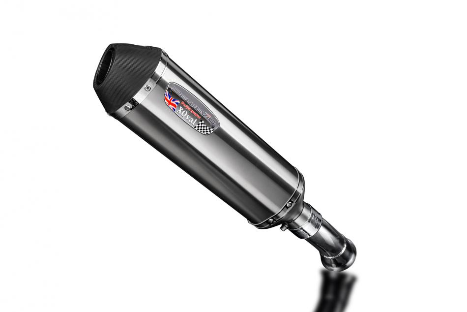 Ducati Hyperstrada Hypermotard 821 939 13-18 343mm X-Oval Stainless Silencer Kit