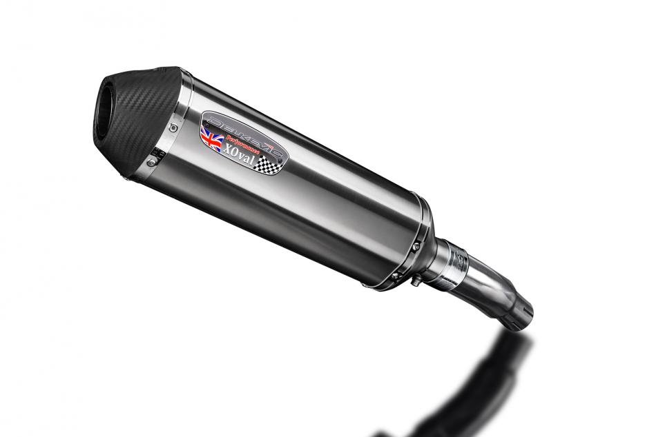 Kawasaki Versys 300X 2017-2023 343mm X-Oval Stainless Exhaust Silencer Can Kit