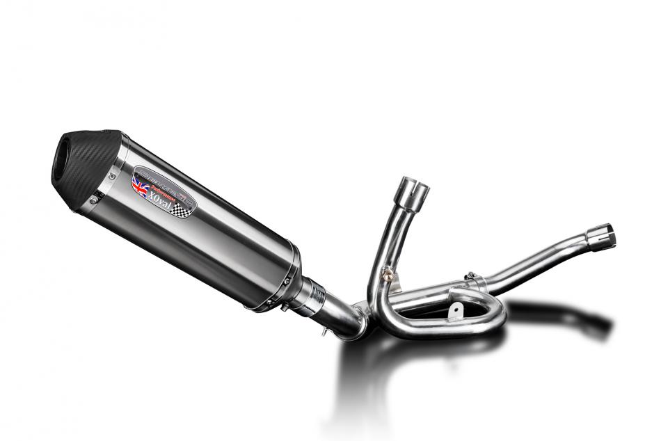 Suzuki DL1000 V-Strom 2014-2020 343mm X-Oval Stainless Exhaust Silencer Can Kit