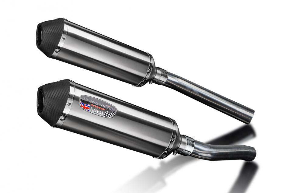 Suzuki DL1000 V-Strom 2002-2013 260mm X-Oval Stainless Exhaust Silencer Can Kit