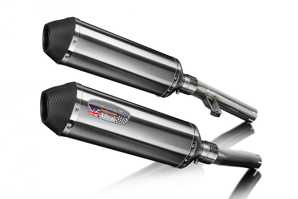 Kawasaki ZZR1200 Ninja 2002-2005 343mm X-Oval Stainless Exhaust Silencer Can Kit