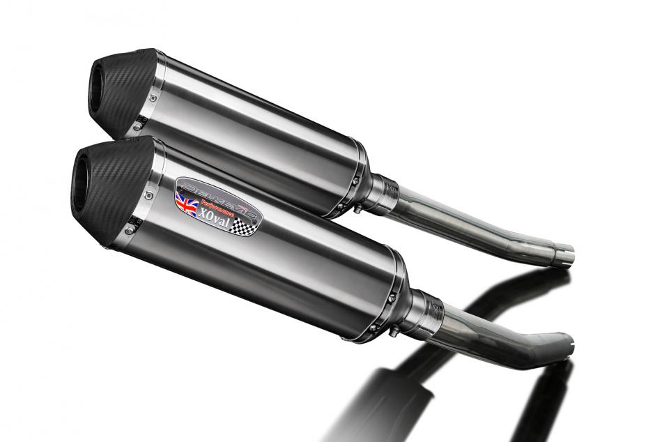 Suzuki GSX1300R Hayabusa 2008-2020 343mm X-Oval Stainless Exhaust Silencer Kit