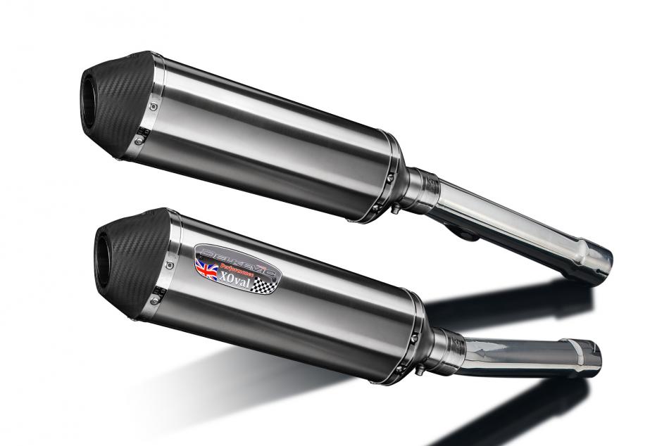 Honda CB1100SF X11 1999-2002 343mm X-Oval Stainless Exhaust Silencers Cans Kit