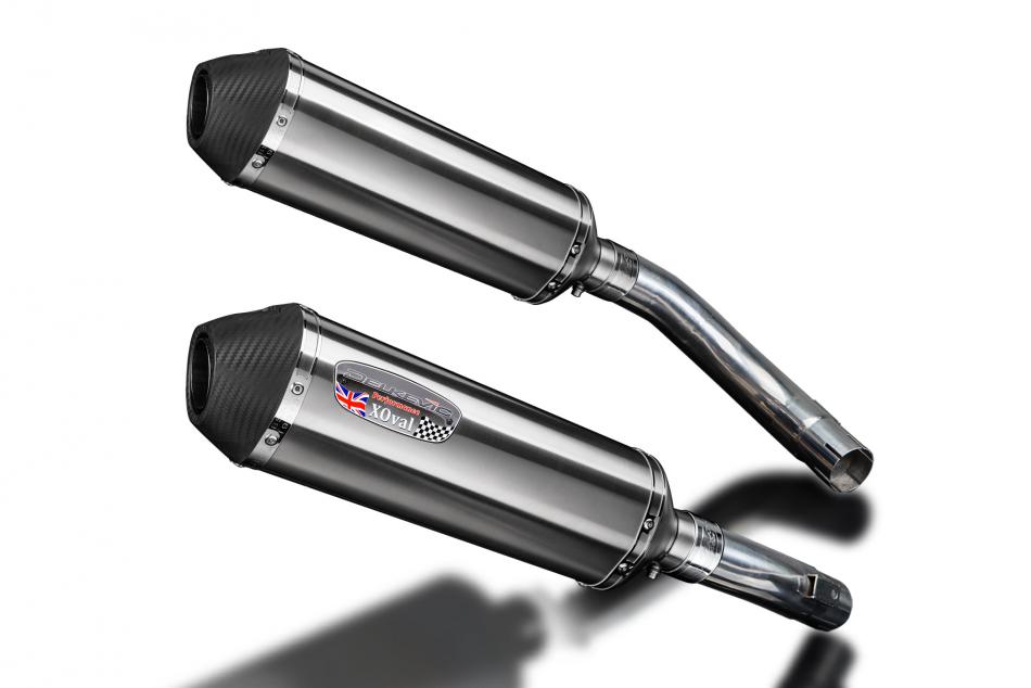 YZFR1 YZF-R1 2009-2014 / 2* XOVAL 343mm (13.5 inch) L/H + R/H SILENCERS BRUSH 304 STAINLESS STEEL