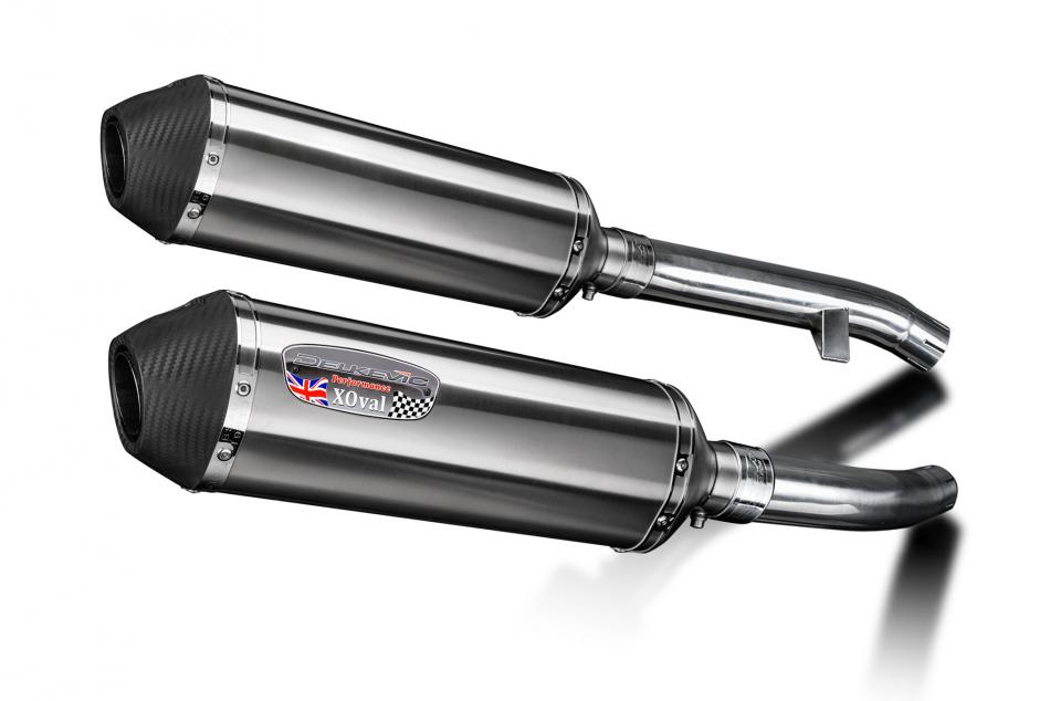 Yamaha FJR1300 2001-2005 343mm X-Oval Stainless Exhaust Silencer Can Kit