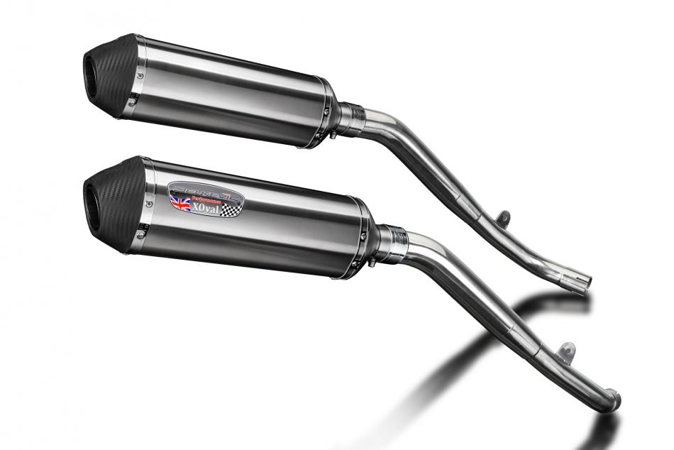 Honda XL1000 V Varadero 1999-2014 343mm X-Oval Stainless Exhaust Silencer Kit