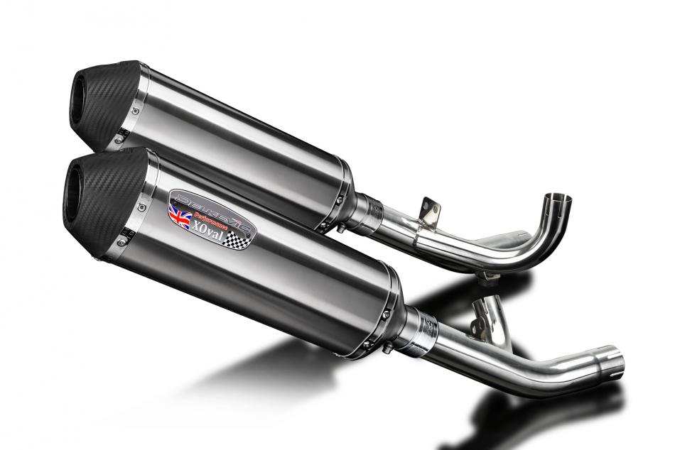 Yamaha V-Max 1700 2009-2016 343mm X-Oval Stainless Exhaust Silencer Can Kit