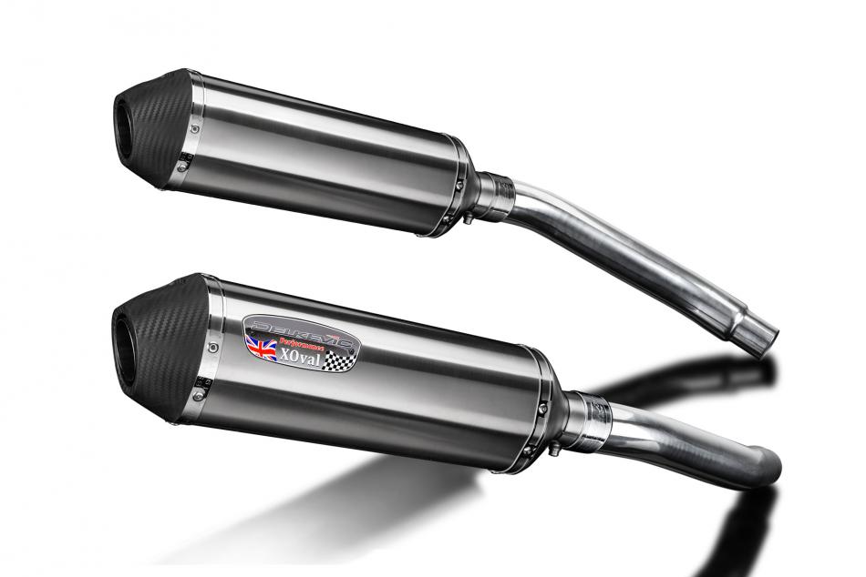 Suzuki GSXR1100 K-L-M-N 1989-93 343mm X-Oval Stainless Exhaust Silencer Can Kit