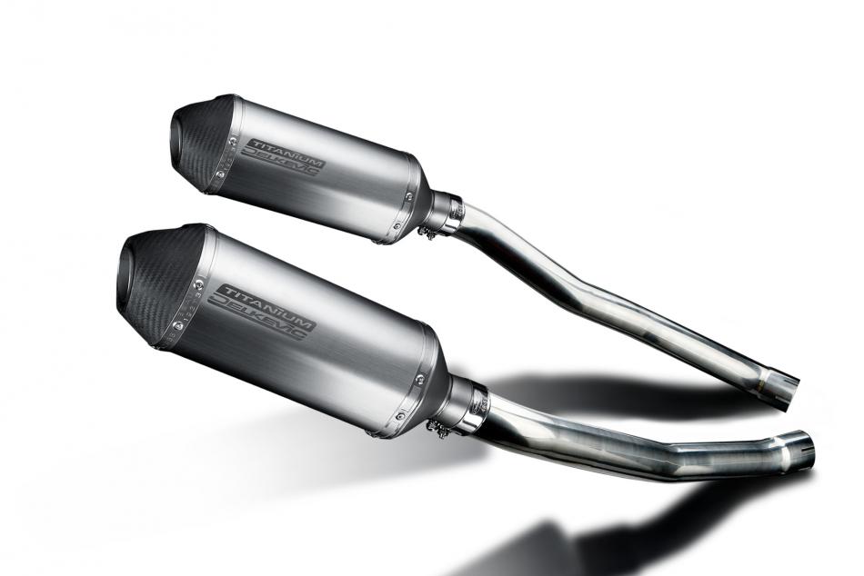 KAWASAKI ZZR1400 NINJA 2008-2011 260mm X-OVAL TITANIUM BSAU SILENCER EXHAUST KIT