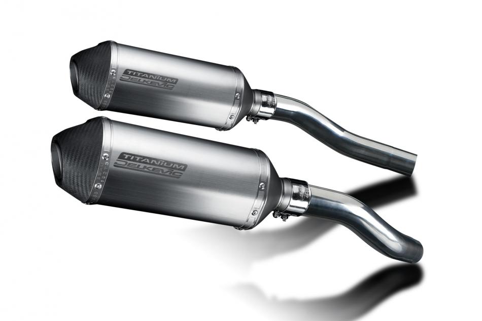 Honda ST1300 ABS Pan European 02-17 260mm X-Oval Titanium Exhaust Silencers Kit