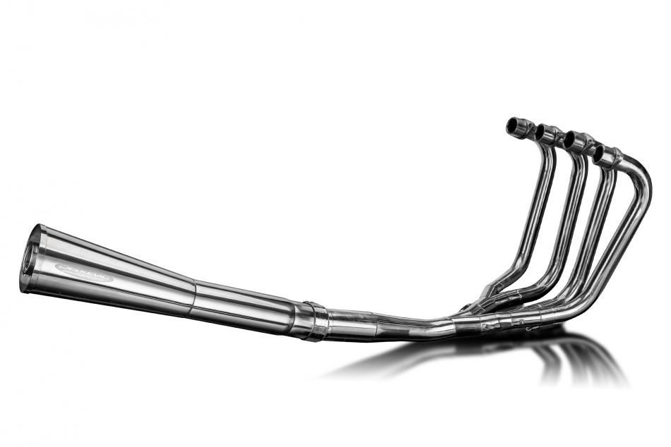 Honda CBX750F 1984-1986 4-1 Complete Exhaust Stainless 550mm Megaphone Silencer