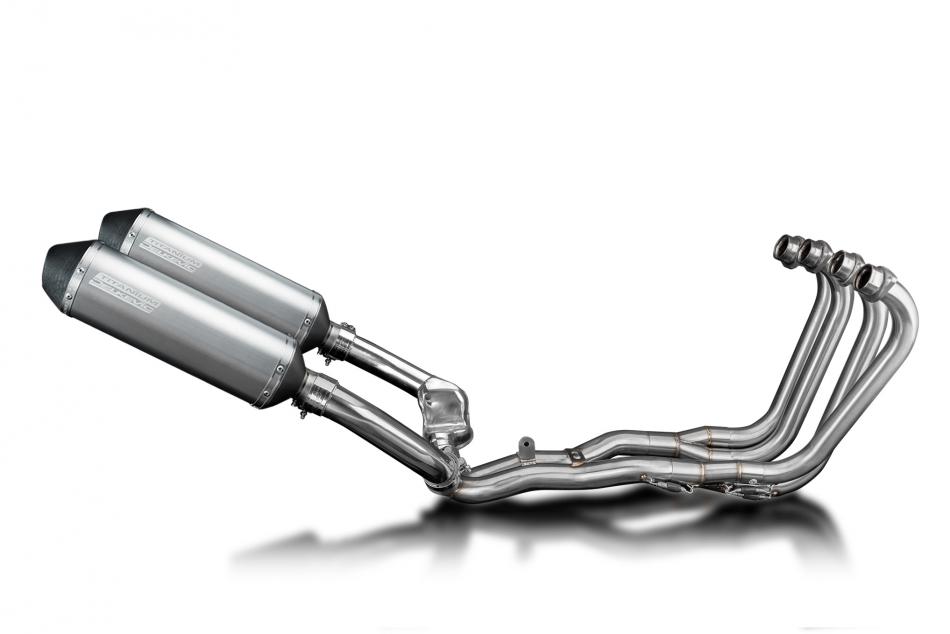 Honda CBR1000F FH-FX Hurricane 87-99 Exhaust 4-2 343mm X-Oval Titanium Silencere