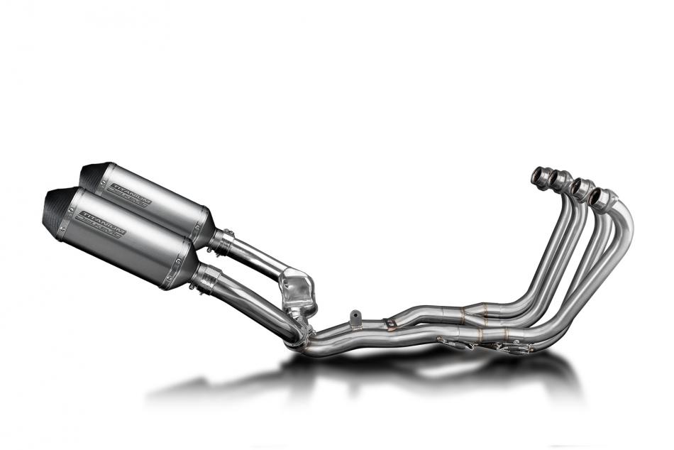 Honda CBR1000F FH-FX Hurricane 87-99 Exhaust 4-2 260mm X-Oval Titanium Silencer