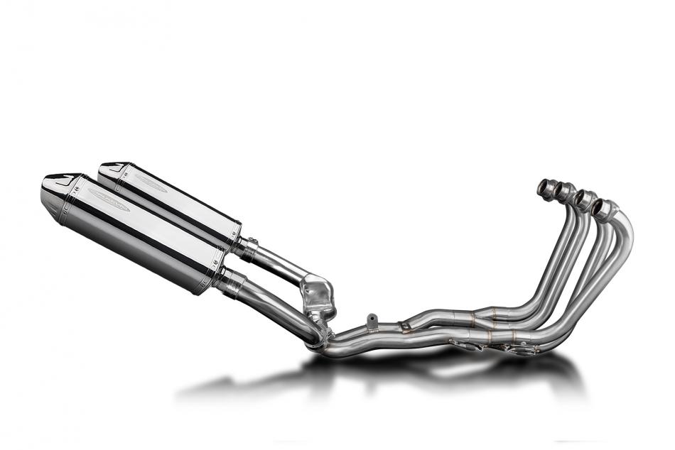 Honda CBR1000 FH-FX Hurricane 87-99 Exhaust 4-2 320mm TriOval Stainless Silencer