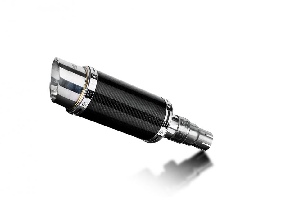 SCRAM 411 2022-2023 / MINI 200mm (8 inch) ROUND CARBON FIBRE SILENCER