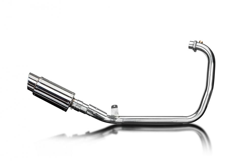 Royal Enfield Scram 411 2022-24 Complete Exhaust 200mm Stainless Round Silencer