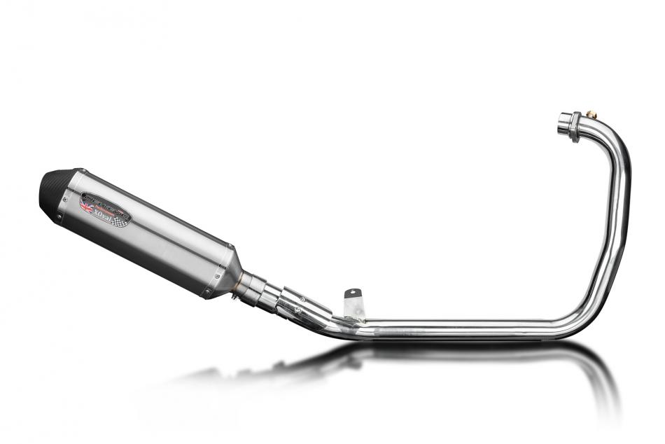 Royal Enfield Scram 411 2022-24 Complete Exhaust 343mm X-Oval Stainless Silencer