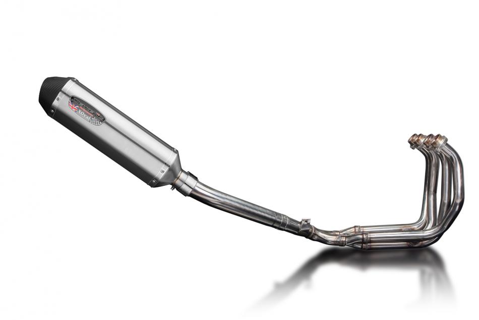 YZF600R THUNDERCAT 1994-2007 / XOVAL 343mm (13.5 inch) R/H SILENCER 4-1 COMPLETE SYSTEM BRUSH 304 ST