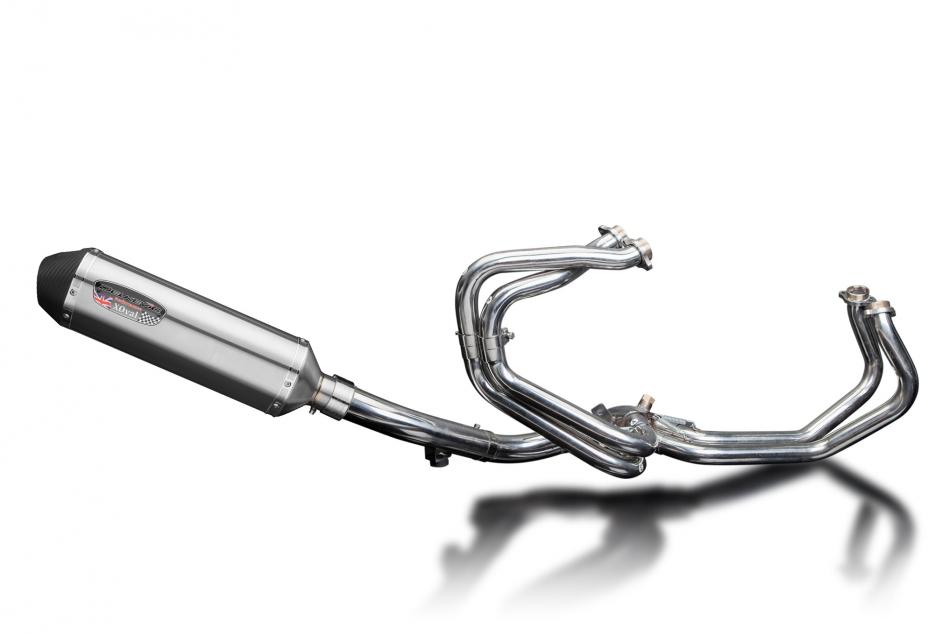 Honda VFR800FI 1998-2001 Complete Exhaust 4-1 343mm X-Oval Stainless Silencer