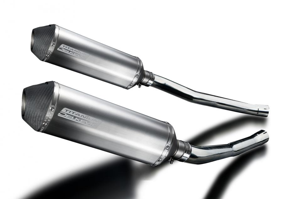 KAWASAKI ZZR1400 NINJA 2006-2007 343mm X-OVAL TITANIUM BSAU SILENCER EXHAUST KIT