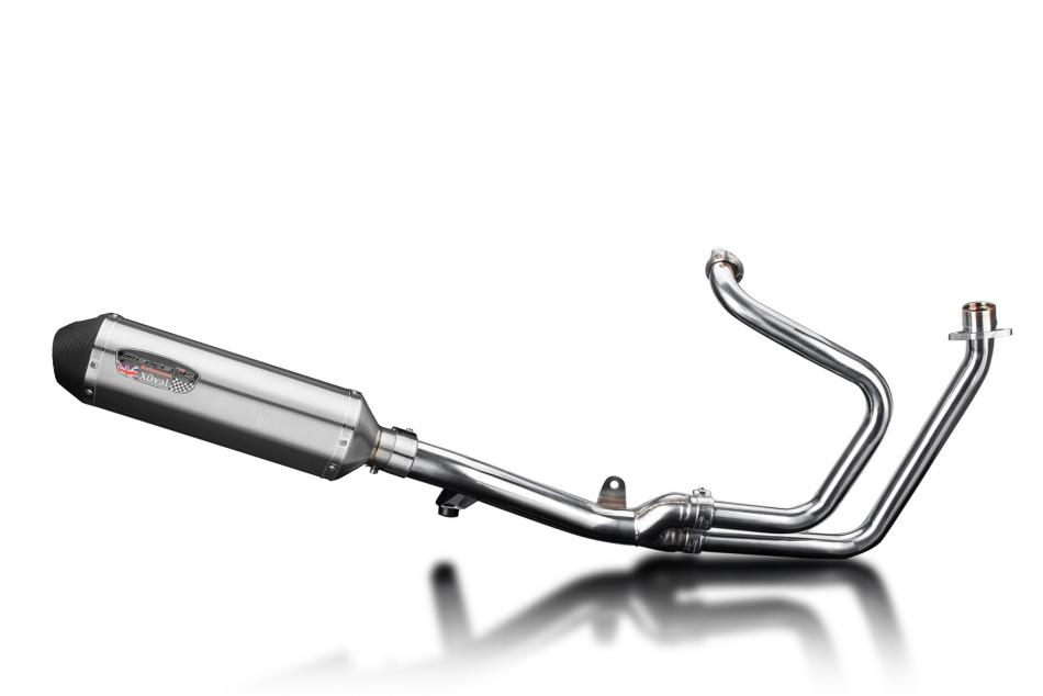 Honda NT650V Deauville 98-05 Full Exhaust 2-1 343mm X-Oval Stainless Silencer