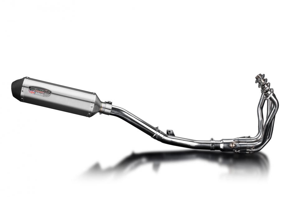 VERSYS 1000 2010-2014 / XOVAL 343mm (13.5 inch) R/H SILENCER 4-1 COMPLETE SYSTEM BRUSH 304 STAINLESS