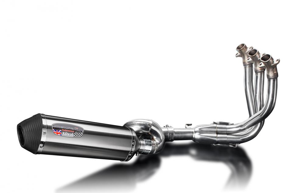 Triumph Street Triple 765RS 2017-2022 Exhaust System 343mm X-Oval Stainless Can