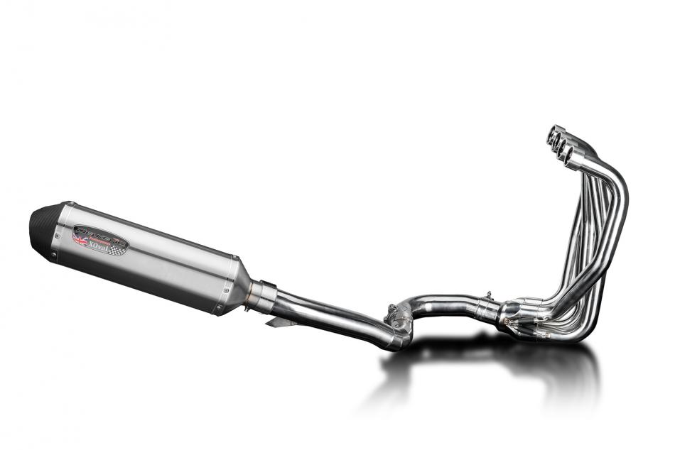 Kawasaki ZZR1100 GPZ1100 1990-01 4-1 Full Exhaust 343mm X-Oval Stainless Silener