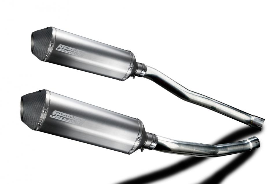 KAWASAKI ZZR1400 NINJA 2008-2011 343mm X-OVAL TITANIUM BSAU SILENCER EXHAUST KI