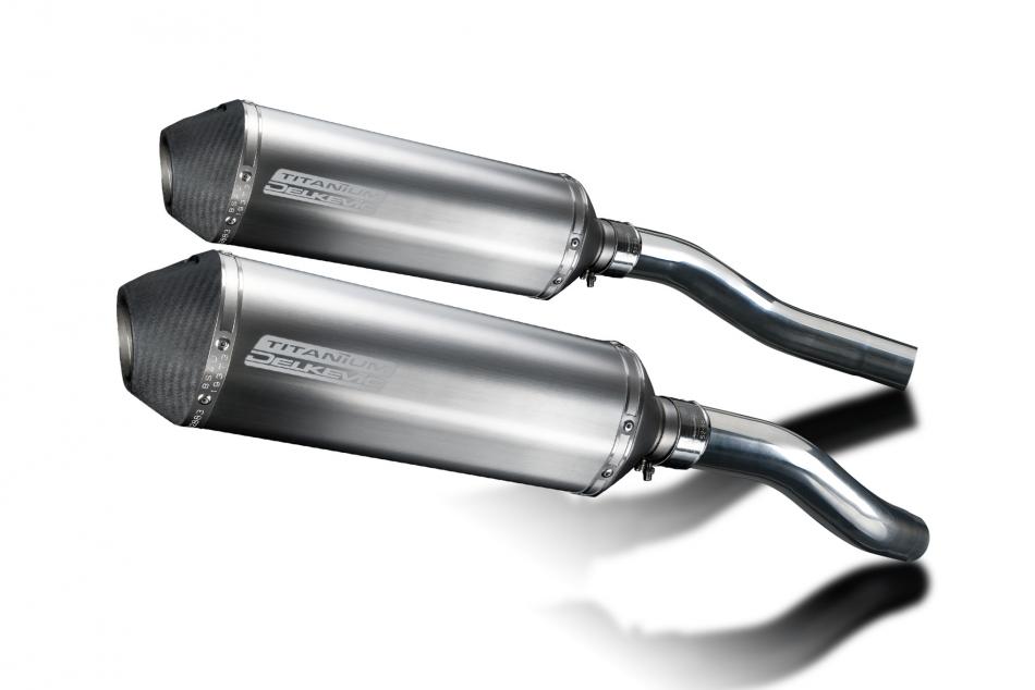 Honda ST1300 ABS Pan European 02-17 343mm X-Oval Titanium Exhaust Silencers Kit