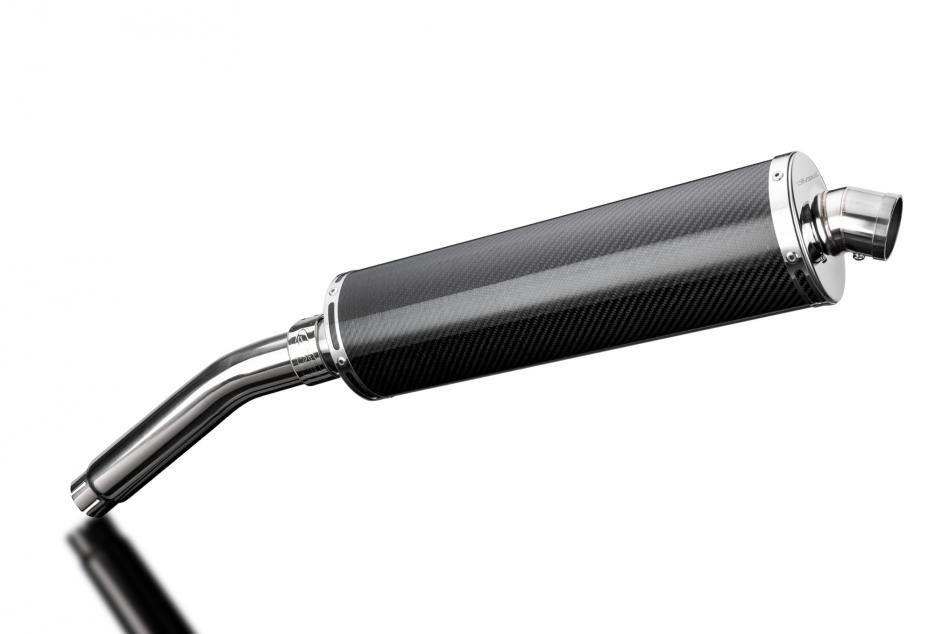 BMW F650GS F650 GS 2004-2016 450mm Oval Carbon Fibre Exhaust Silencer Can Kit