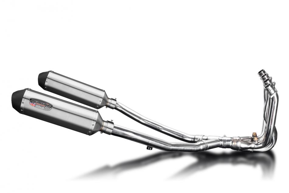 Kawasaki ZZR1400 2008-2011 4-2 Complete Exhaust 343mm X-Oval Stainless Silencers