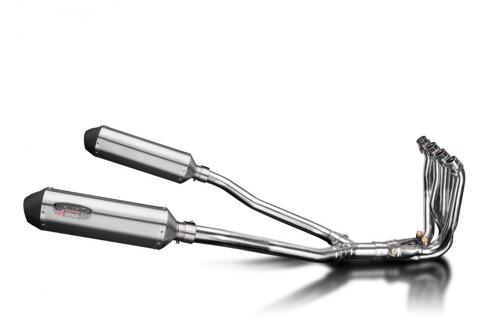 Kawasaki GTR1400 2007-2020 4-2 Complete Exhaust 343mm X-Oval Stainless Silencers