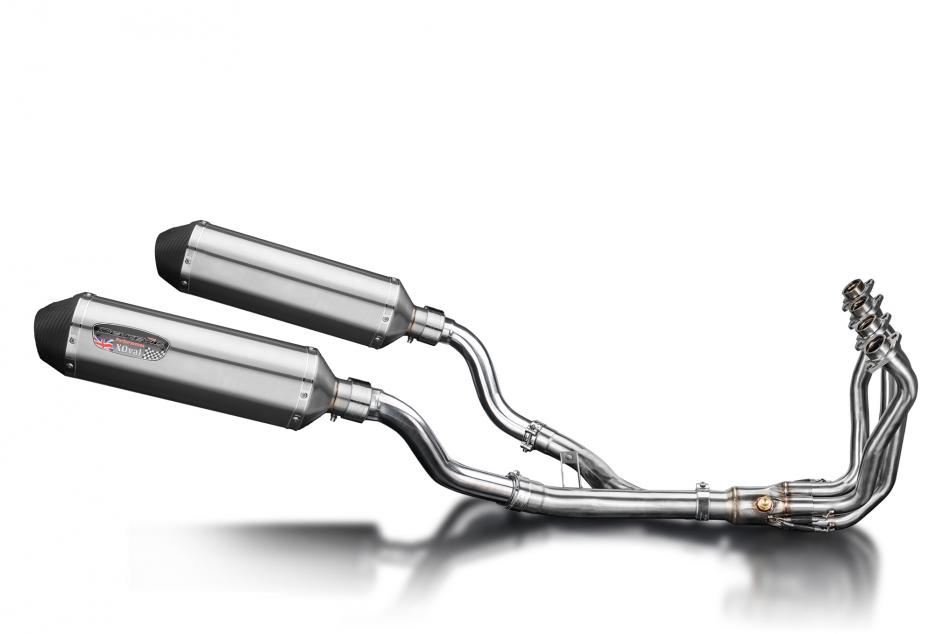 Kawasaki Z1000SX 2010-2019 4-2 Full Exhaust 343mm X-Oval Stainless Silencers
