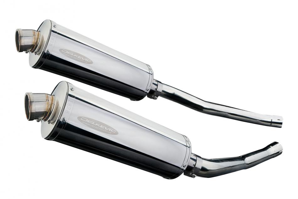 KAWASAKI ZZR1400 NINJA 2006-2007 350mm OVAL STAINLESS BSAU SILENCER EXHAUST KIT