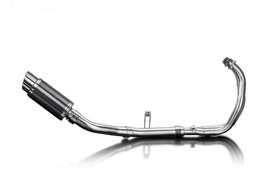 Yamaha XSR700 2021-2024 Complete Exhaust 2-1 200mm Round Carbon Silencer Can