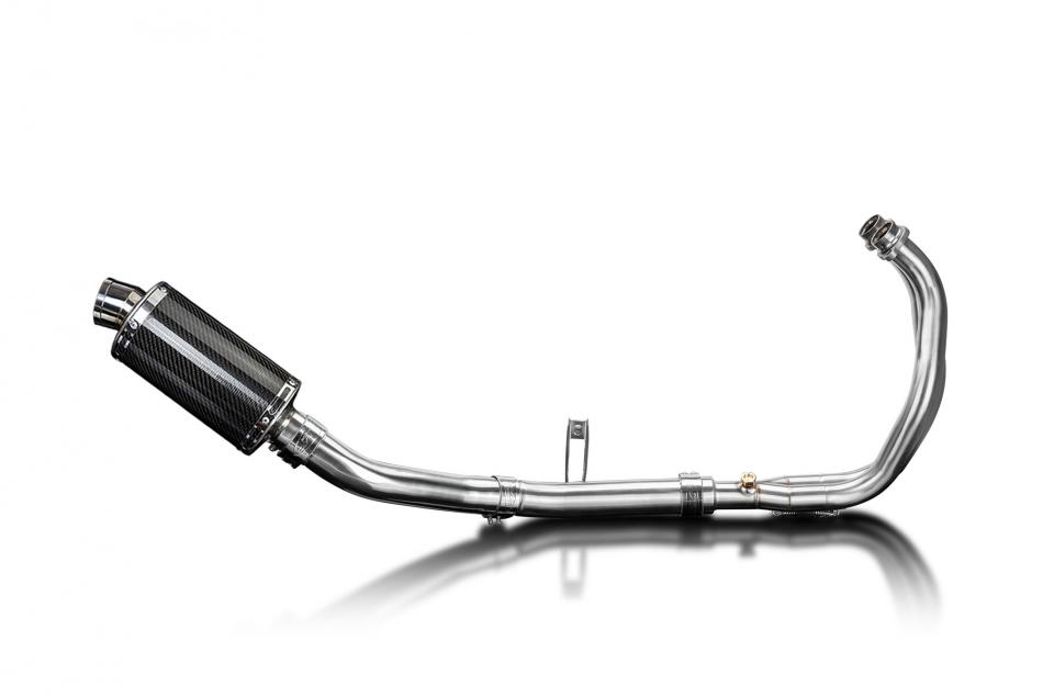 Yamaha XSR700 2021-2024 Complete Exhaust 2-1 225mm Oval Carbon Silencer Can