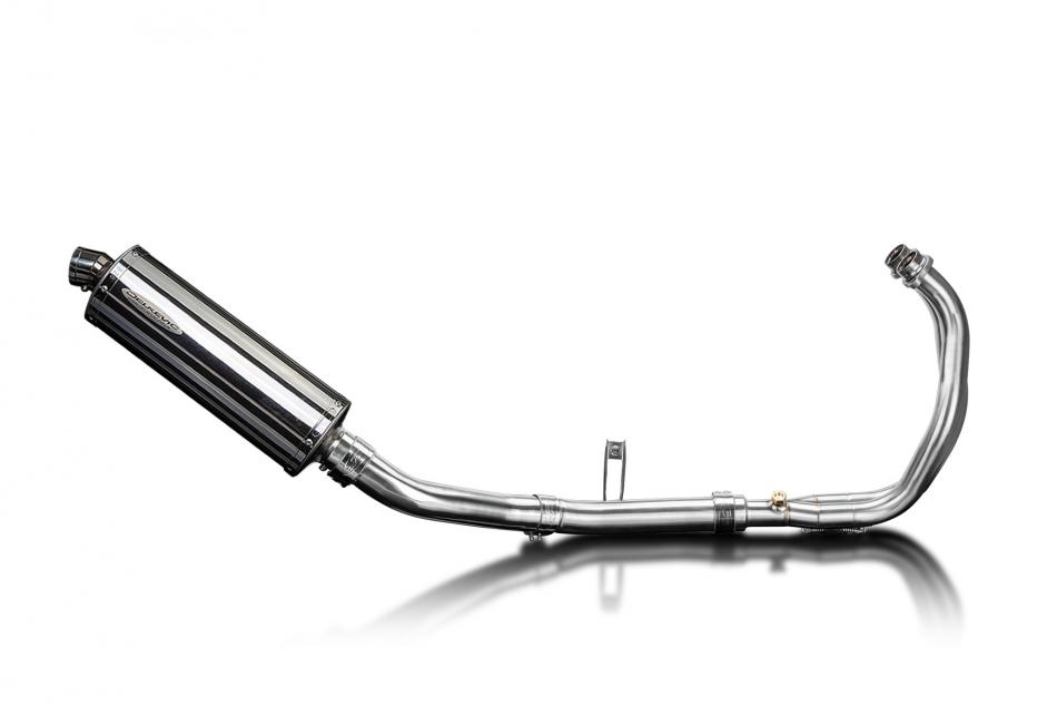 Yamaha XSR700 2021-2024 Complete Exhaust 2-1 350mm Oval Stainless Silencer Can
