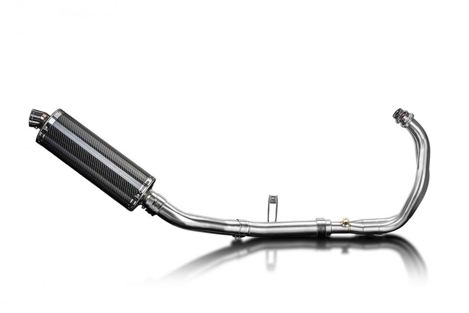 Yamaha XSR700 2021-2024 Complete Exhaust 2-1 350mm Oval Carbon Silencer Can