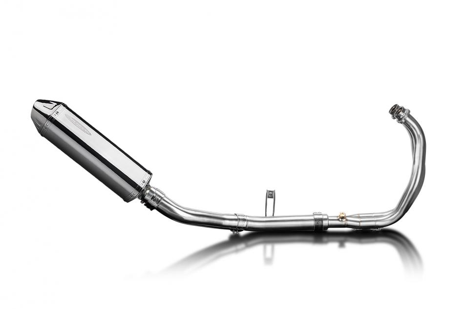 Yamaha XSR700 2021-2024 Complete Exhaust 2-1 320mm Tri-Oval Stainless Silencer C