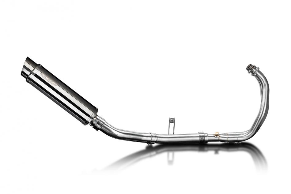 Yamaha XSR700 2021-2024 Complete Exhaust 2-1 350mm Round Stainless Silencer Can