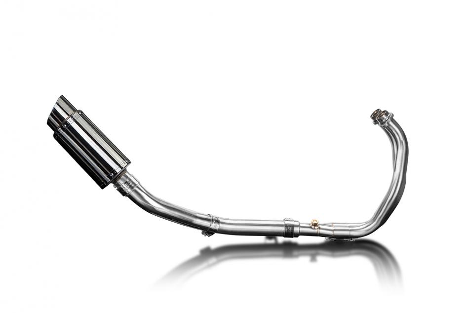 Yamaha XT700 Tenere 2019-23 Complete Exhaust 2-1 200mm Round Stainless Silencer
