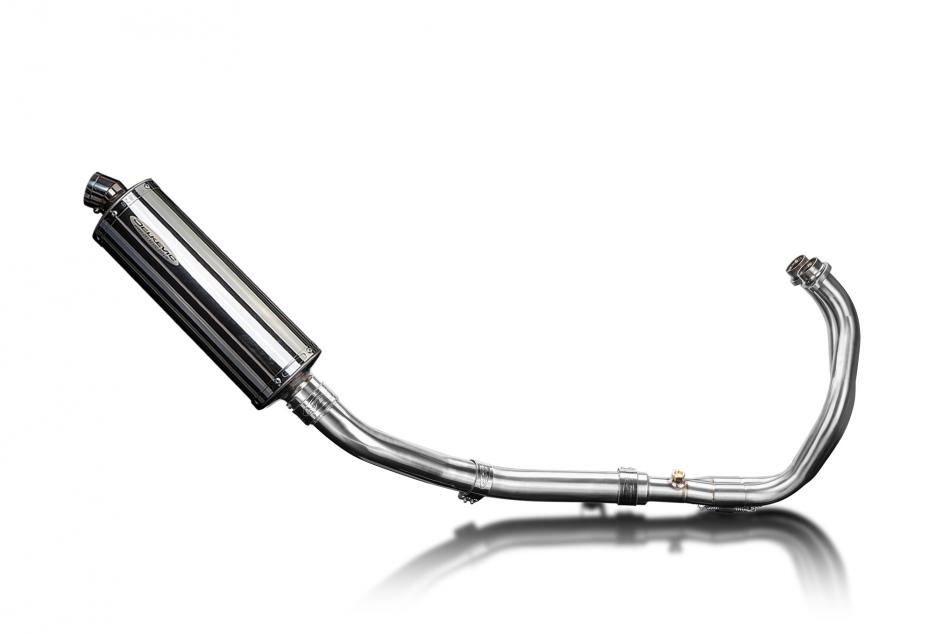 Yamaha XT700 Tenere 2019-2023 Complete Exhaust 2-1 350mm Oval Stainless Silencer