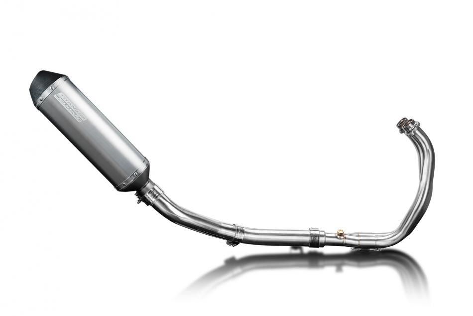 Yamaha XT700 Tenere 2019-23 Complete Exhaust 2-1 343mm X-Oval Titanium Silencer