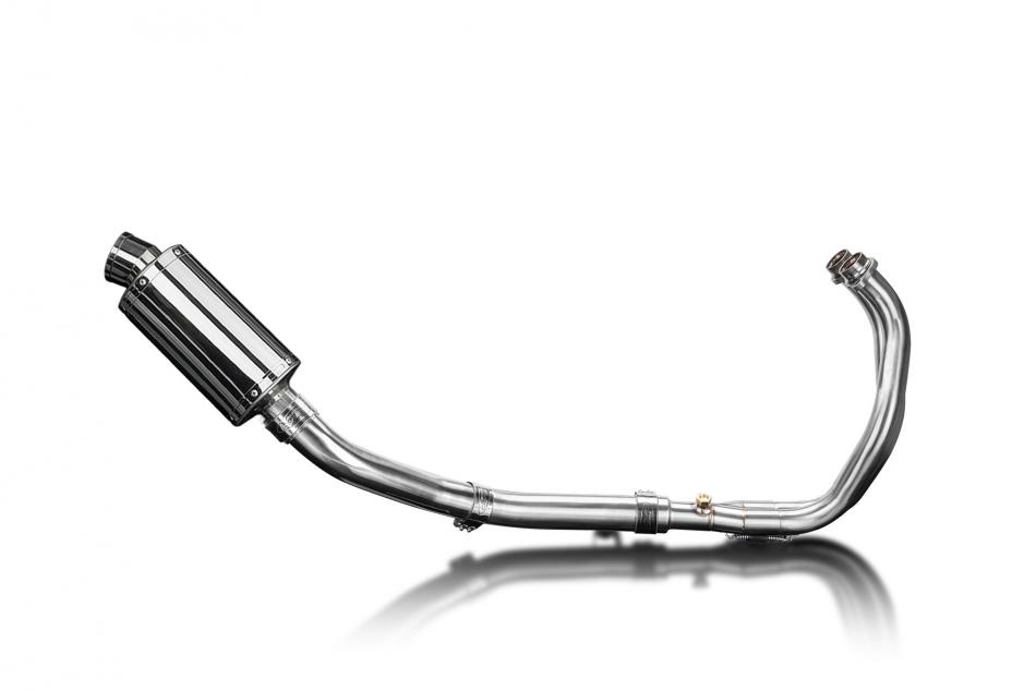 Yamaha XT700 Tenere 2019-2023 Complete Exhaust 2-1 225mm Oval Stainless Silencer