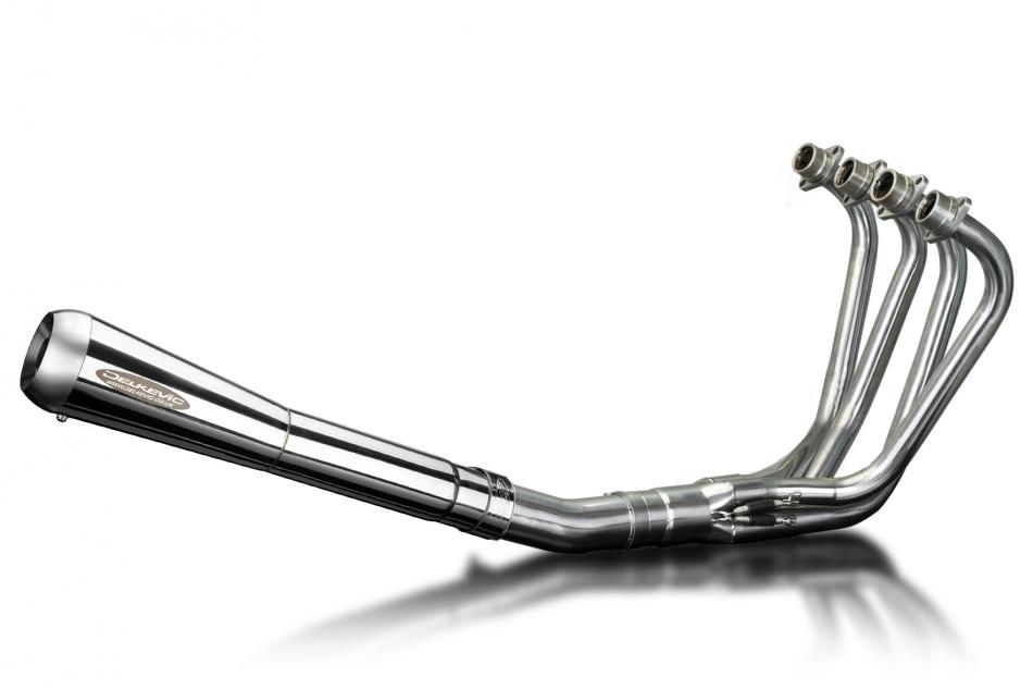 Honda CB900C Shaft 80-82 Polished Stainless Exhaust 4-1 Reverse Cone Silencer