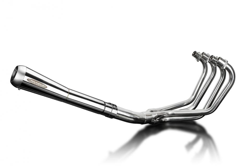 Honda CB750 F2 1977-1978 Polished Stainless Exhaust 4-1 Reverse Cone Silencer