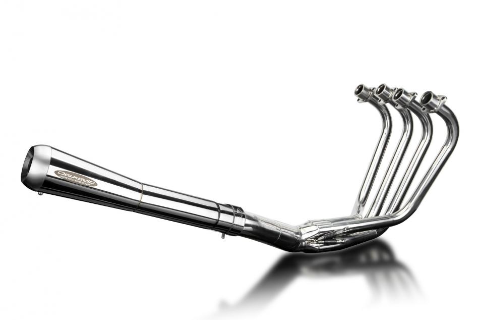 GS1100G 1982-1984 / COMPLETE 4 into 1 EXHAUST SYSTEM CLASSIC STAINLESS REVERSE-CONE SILENCER 304 STA