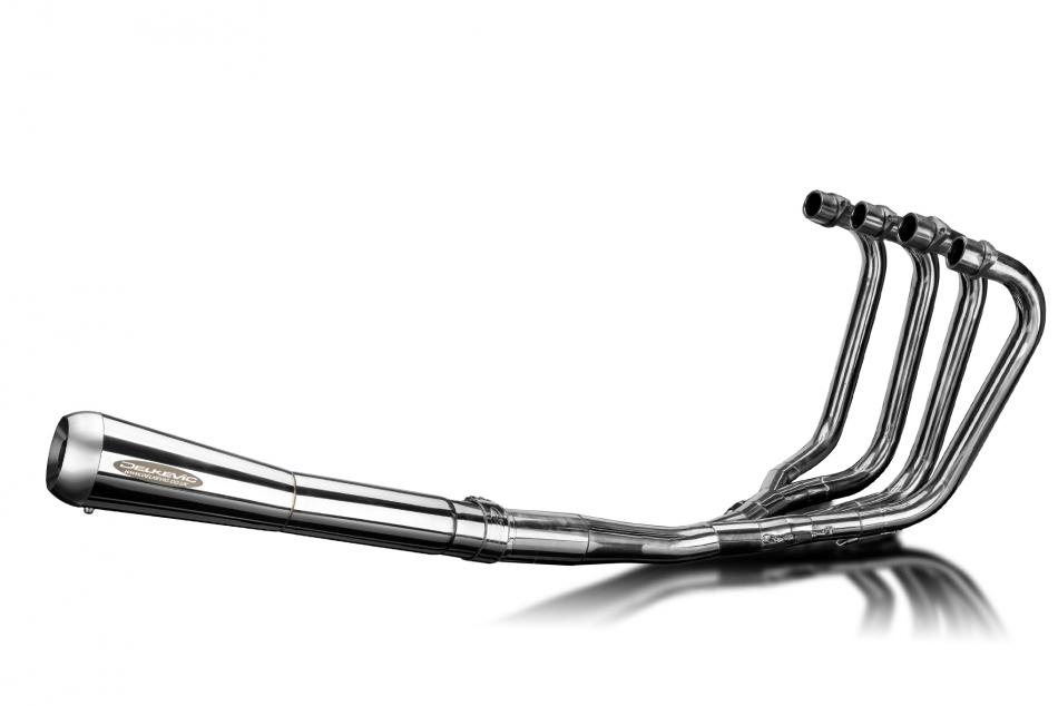 CBX750F 1984-1986 / COMPLETE 4 into 1 EXHAUST SYSTEM CLASSIC REVERSE-CONE SILENCER 304 STAINLESS STE